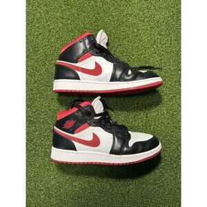 Nike Air Jordan 1 Mid Gym Red Black White DJ4695-122 GS Youth Size 6Y
